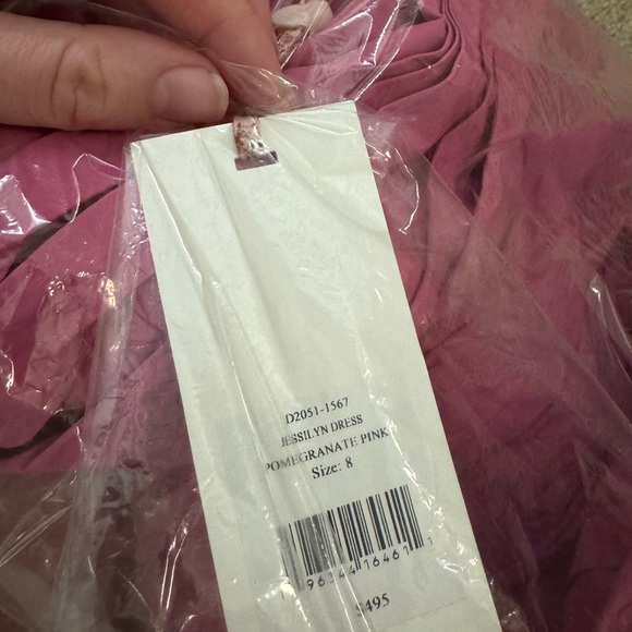 LoveShackFancy Jessilyn Dress in Pomegranate Pink - Picture 5 of 5